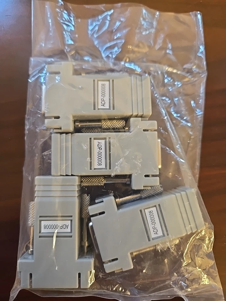 Pack Of 4 DB-9F/RJ45 Modular Gray Adapter - DB9 Female to RJ45 Jack  ADP-000008 - Image 1 of 1