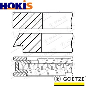 4x PISTON RING KIT 08-307700-00 FOR OPEL X25/C25XE 2.5L 6cyl CALIBRA A 1.8L - Picture 1 of 6
