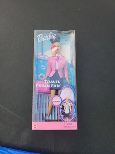 Barbie Doll Travel Train Fun Conductor to Hostess Transformation NEW/2001 - Picture 1 of 7