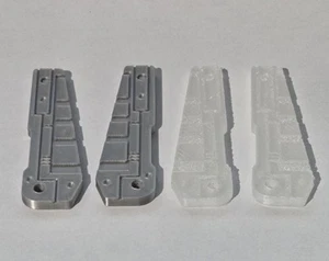 Transformers G1 Wheeljack 3D Printed Wings 2 Sets, x2 Silver & x2 Clear - Picture 1 of 12