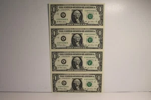 2003 $1 KB 4 Note Sheet - Picture 1 of 2