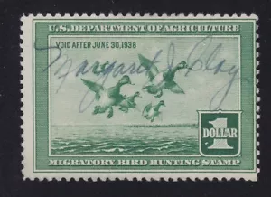 US RW4 $1 Duck Hunting Used Fine SCV $65 - Picture 1 of 2