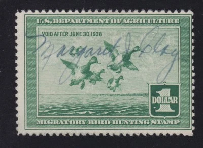 US RW4 $1 Duck Hunting Used Fine SCV $65 - Image 1 of 2