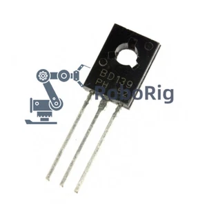 100 PIEZAS TRANSISTOR BD139 NPN 1.5A 80V TO126 NUEVO - Imagen 1 de 1