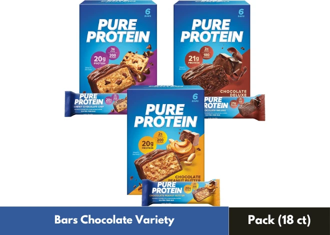 Barras de proteína pura pacote de variedade (23 ct.) melhor preço e frete grátis - Imagem 1 de 4