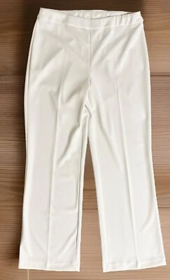 NEW Joseph Ribkoff Women’s US 16 Vanilla White Pants Wide Leg Pull On 233787 - Image 1 of 4