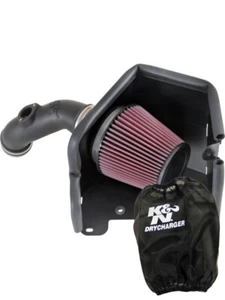 K&N Air Intake 63 Series Aircharger Kit 63-5506 + Filter Wrap - Picture 1 of 12