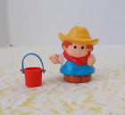Fisher Price Little People Farmer Jed With a Bucket - 1997