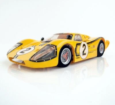 AFX Racing - 1967 Ford GT40 Mark IV #2 Lemans, Yellow, HO Scale Slot Car - Image 1 of 4