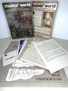 Robert L. Asprin's THIEVES' WORLD Box Set RPG Chaosium Complete Minus Promos - Picture 1 of 20