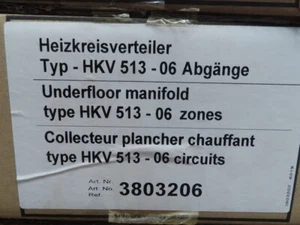 Distribuidor de circuito de calefacción HKV 513 - 06 salidas indicador de flujo HKV calefacción por suelo radiante - Imagen 1 de 24
