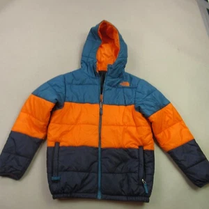 North Face Coat Boys Medium 10/12 Long Sleeve Full Zip Pockets Outdoors Hooded - Picture 1 of 11