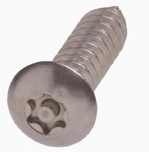 Lote de 2 tornillos de seguridad Hillman 884686 SMS de acero inoxidable 10 x 1/2"-4 en total - Imagen 1 de 3