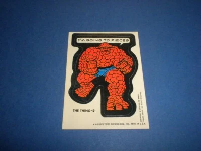 THE THING-2 Marvel Comics Super Hero STICKER 1974/1975 Topps  - Image 1 of 4