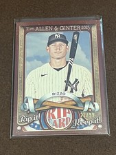 2023 Allen & Ginter Rip Cards #RCARIZ Anthony Rizzo NY Yankees /99 UNRIPPED