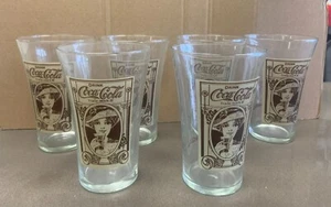 COCA- COLA drinking glasses (set of 6) 16OZ - Picture 1 of 2