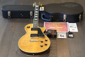 2002 Gibson 1968 Les Paul Custom Reissue Figured Antique Natural + COA OHSC - Picture 1 of 22