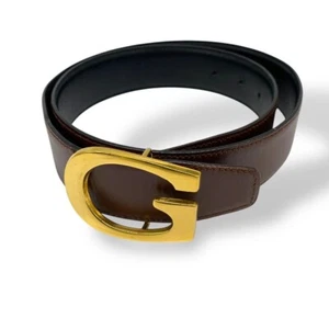 Gucci belt G hardware leather brown - Picture 1 of 14