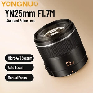 YONGNUO YN25mm F1.7M ASPH Auto Focus Prime Lens for Olympus Panasonic M4/3 Mount - Picture 1 of 11