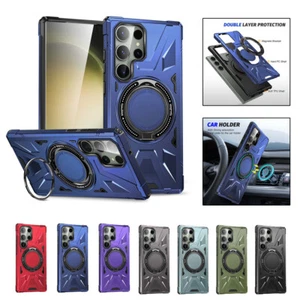 Armor Ständer Kameraschutz Taschen für Samsung Handyhülle mit Magnet Halterung - Picture 1 of 29