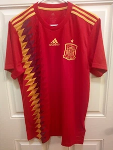 Adidas Spanien Home Herren Fußball Trikot Rot Bold Gold CX5355 Größe S - Bild 1 von 3