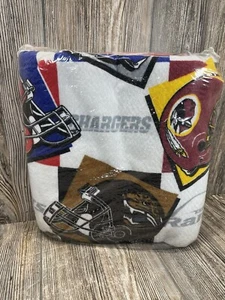 Vintage Game Day NFL Team Blanket Throw Northwest Company Old Logos Redskins - Picture 1 of 2