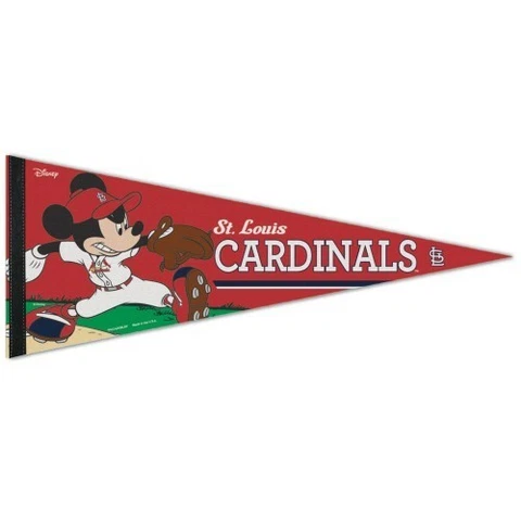 ST. LOUIS CARDINALS MICKEY MOUSE DISNEY PREMIUM QUALITY PENNANT 12"X30" BANNER Cover