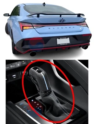 Genuine OEM Alcantara Gear Shift Knob & Boots IB467AP000 for Elantra N 21~26+ - Image 1 of 4