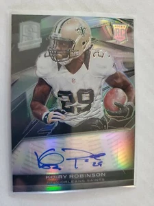 Khiry Robinson 2013 Panini Spectra Signatures #159 Rookie Auto RC #214/299 - Imagen 1 de 9