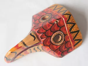 Guatemalan Toucan Mask - Painted Wood Tucan Folk Art - Picture 1 of 10