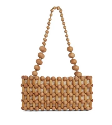 CULT GAIA Cora Shoulder Bag Bamboo/Wood in Natural - Image 1 of 4