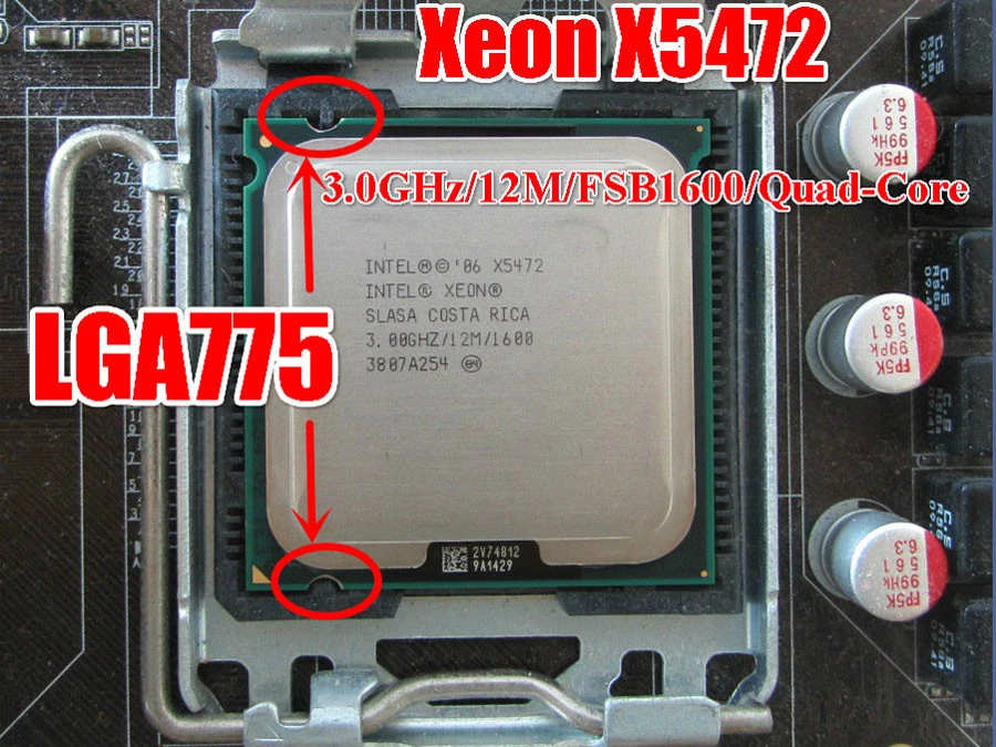 Intel Xeon X5472 (3.0GHz/12M/1600MHz)equal to LGA 775/Socket T CPU 100% work - Image 1 of 3