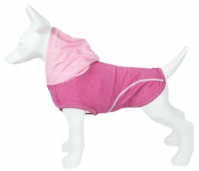 Pet Life 'Pull-Rover' Quick-Dry and 4-Way Stretch Dog Tank Top T-Shirt Hoodie - Image 1 of 2