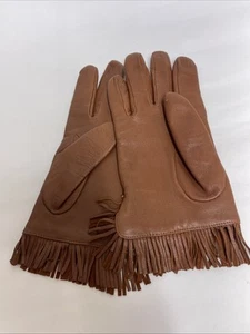 Vintage DENTS Finest Handmade Leather Ladies Gloves Size 8 Established 1777 - Picture 1 of 7