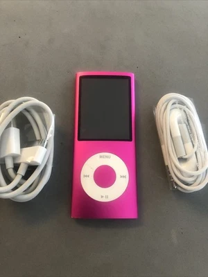 Apple iPod Nano 4th Generation Pink 8GB New battery - Good condition - Image 1 of 4
