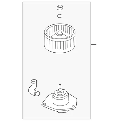 Ventilador y motor originales Nissan 27220-7J201 Foto 1 de 2