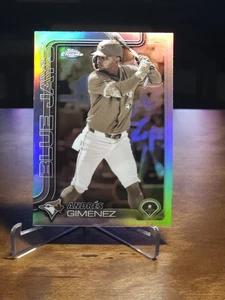2025 Topps Chrome - Andres Gimenez #70 Sepia Refractor Blue Jays - Picture 1 of 2