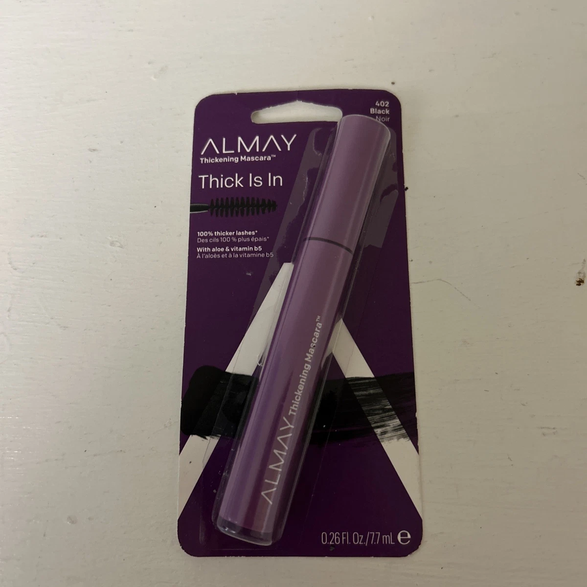 Almay One Coat Nourishing Mascara – Verdickende Wimperntusche, Schwarz, Mit Aloe & Vitamin B5