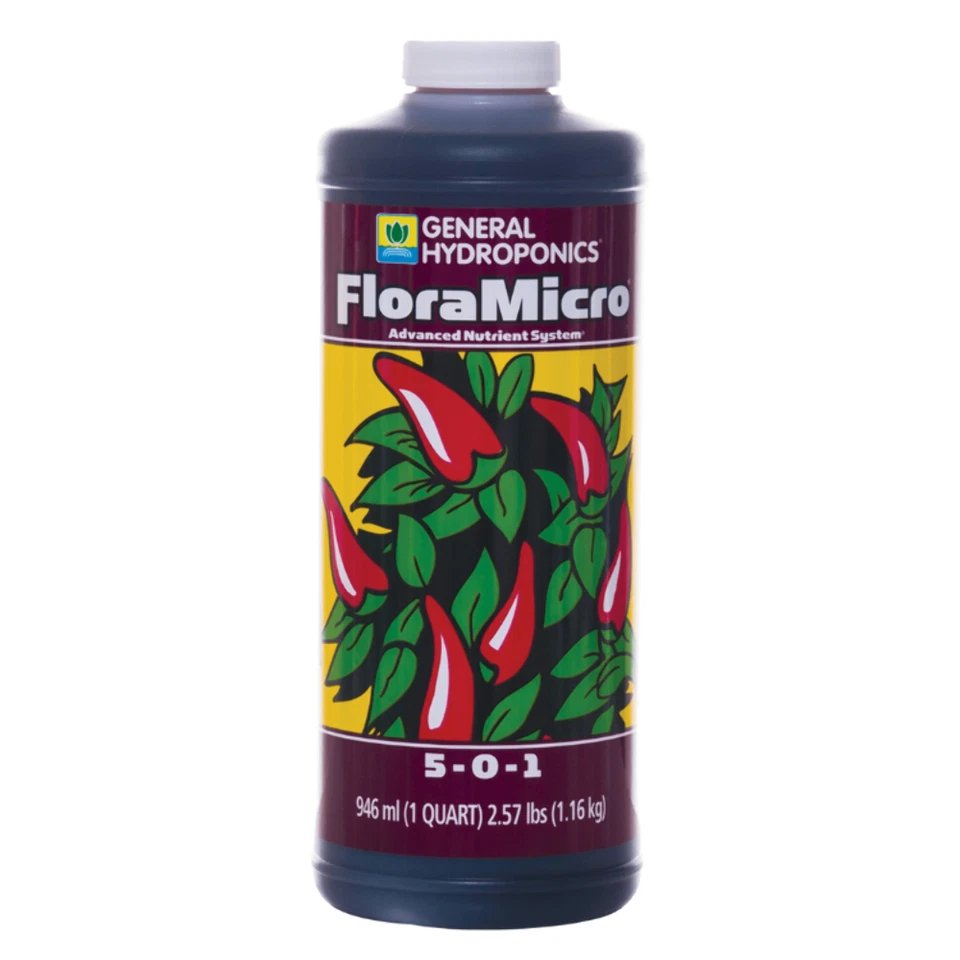 General Hydroponics Flora Micro 1 QT , 1 Gal , 2.5 Gal , 6 Gal - Image 1 of 1