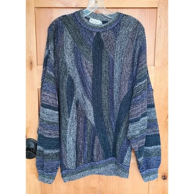 Suéter De Colección St Croix XXL Años 90 Geométrico Abuelo Estilo Coogi Cosby Biggie Foto 1 de 4