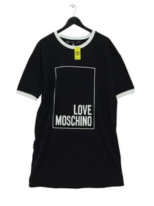 Love Moschino Women's Midi Dress UK 16 Black 100% Cotton New with tags - Picture 1 of 6