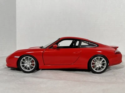 1/18 Scale 2003 Hot Wheels Porsche 911 GT3 Diecast Metal Model Car RED 996 - Image 1 of 4
