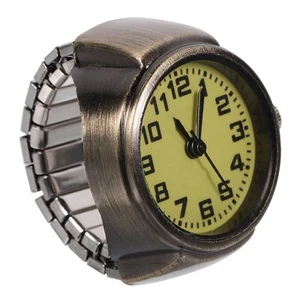 Round Ring Watch Fashion Vintage Watch Lovers Man Mini Ring Watch - Picture 1 of 12