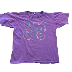 Vintage 90s Umbro T-Shirt Purple Size Large Soccer Made in USA Single Stitch - Bild 1 von 5