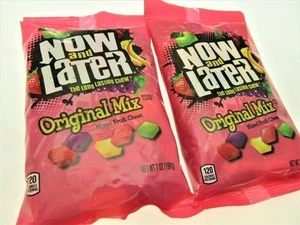 Now and Later ~ Original Mix ~ Mixed Fruit Chews Candy ~ 7oz Bag ~ Lot of 2 - Picture 1 of 6