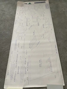 Douglas F4D-1 Skyray By Mark Frankel Large Blueprints 7’ X 3’, 3 Sheets Airplane - Picture 1 of 9