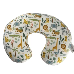Boppy Nursing Pillow W/ Cover Jungle Design Washable 24" Wide Excellent Cond. - Picture 1 of 17