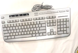 HP Model 5187-7583 Keyboard Silver Multimedia - Media Player Controls Rev 2.2 - Picture 1 of 15