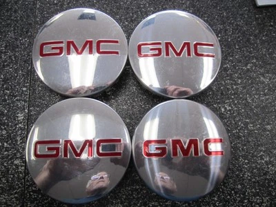 Juego (4) Tapas centrales pulidas GMC 22837060 GMC009 83mm 3-5/8" Foto 1 de 4