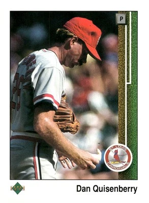 1989 Upper Deck #533 Dan Quisenberry St. Louis Cardinals Baseball Card - Image 1 of 2